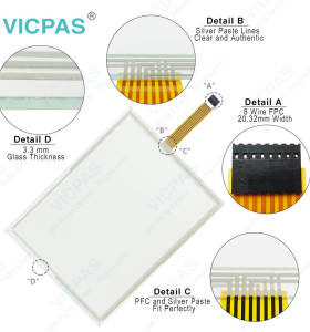 eTOP50-0050 HMI Touch Glass Protective Film Repair