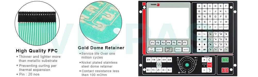 Fagor CNC 8025 GP Membrane Keypad Switch Repair Kit