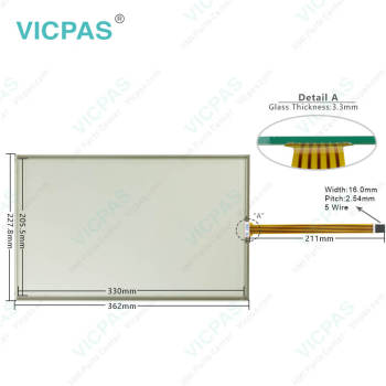 AMT28433 AMT 28433 AMT-28433 HMI Touch Panel Glass