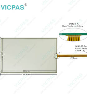 AMT28433 AMT 28433 AMT-28433 HMI Touch Panel Glass