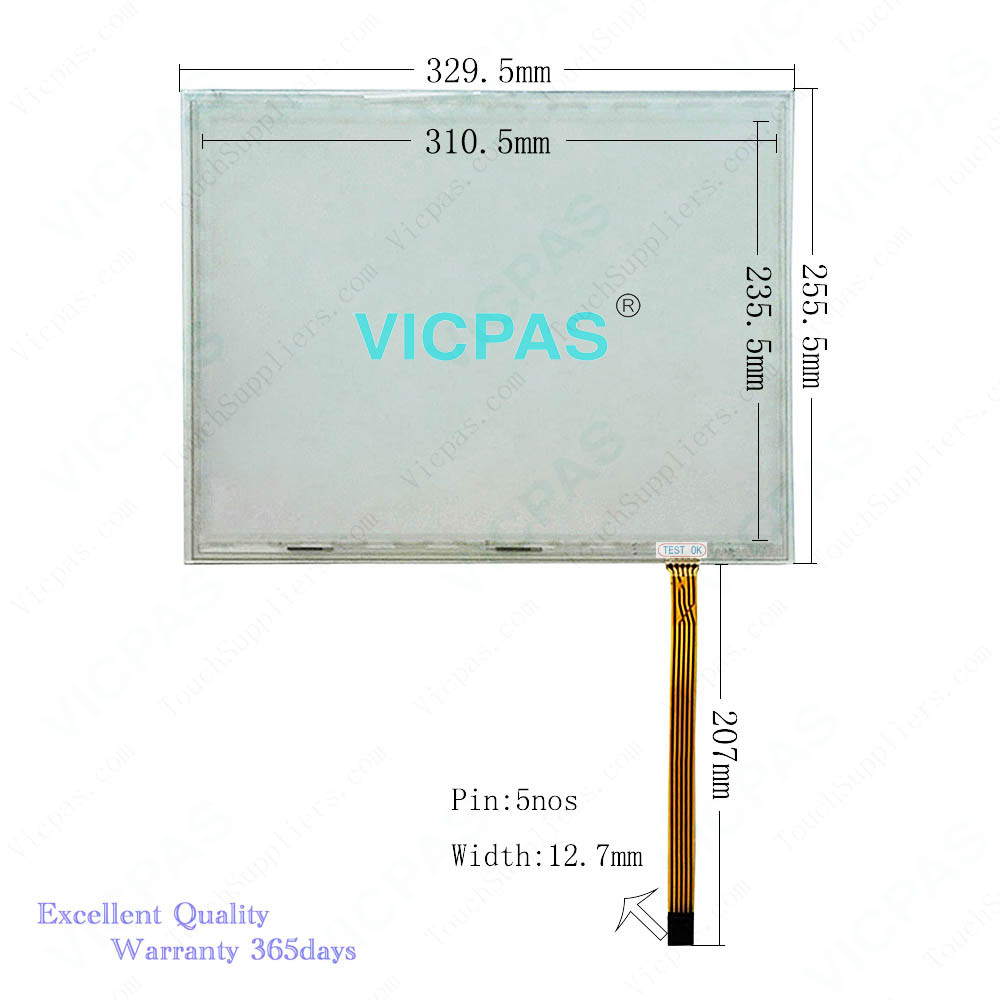 91-28557-F00 15 Inch Touch screen glass repair 5-wire