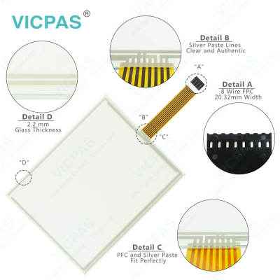 Liyitec 84F4-4280-A4670 TR4-104F-67 Touch Screen Glass