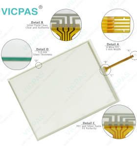 8.4 Inch AMT9552 AMT-9552 Touch Screen Panel Glass Repair