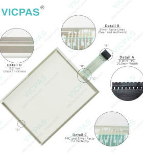 9871300A 1071.0025 A091700041 Touch Screen Panel Glass