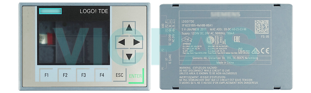 6ED1055-4MH00-0BA1 Siemens SIMATIC HMI LOGO! TDE Text display Membrane Keyboard Plastic Case Shell Repair Replacement