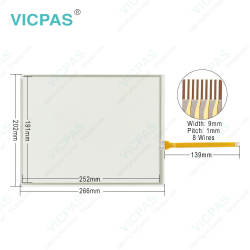 Touch screen for XBTGT6330 touch panel membrane touch sensor glass replacement repair