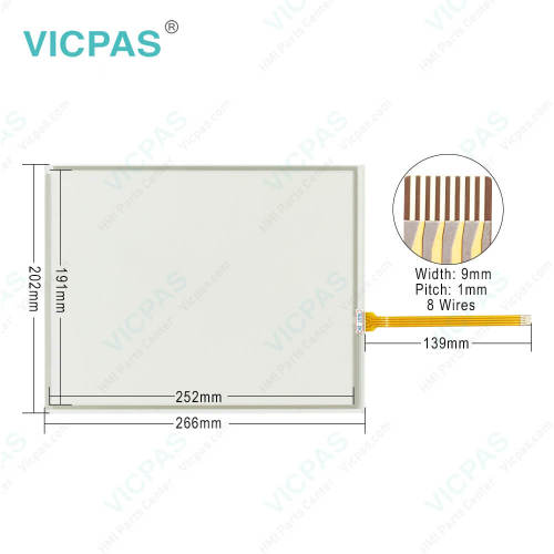 Touch screen for XBTGT6330 touch panel membrane touch sensor glass replacement repair