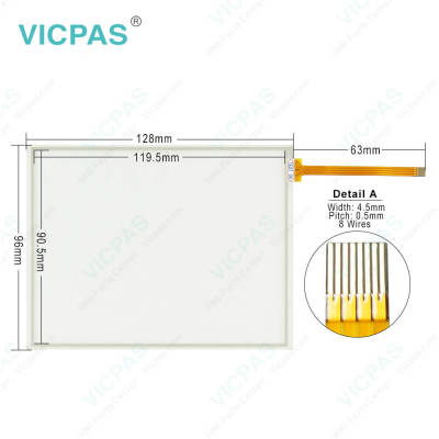 HMIS5T Front Overlay HMI Panel Glass LCD Display Screen