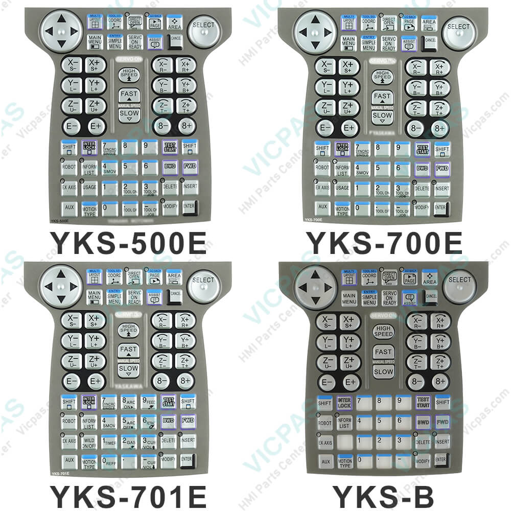 YKS-700E Membrane Keypad SilicaGel For YASKAWA DX200 JZRCR-YPP21-1 Teach Pendant 