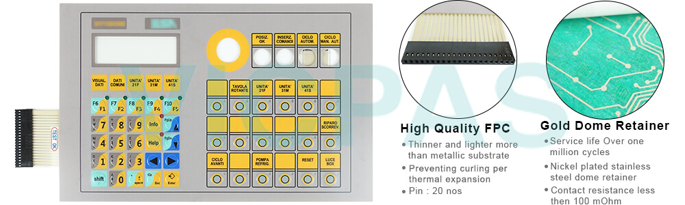ESA TEXT HMI VT110 VT1101SE000 Membrane Keyboard Repair Replacement