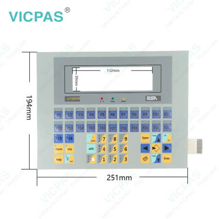 ESA Text HMI VT190 VT190WA0000 Membrane Switch Replacement