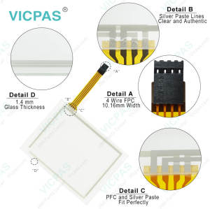 Touch screen panel for TR4-056F-05 touch panel membrane touch sensor glass replacement repair