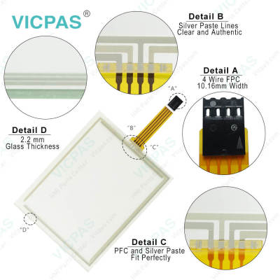80F4-4110-58092 TR4-058F-09 Touch Screen Panel Glass