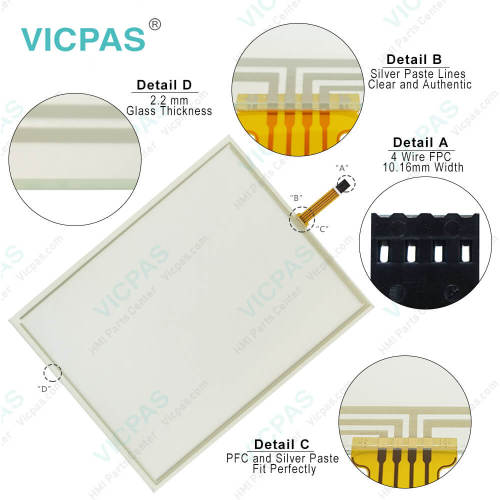 Touch screen panel for 80F4-4185-F0056 touch panel membrane touch sensor glass replacement repair