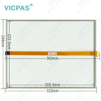 IPPC-6152A-R0AE IPPC-6152A-R1AE Touch Digitizer Glass Front Overlay