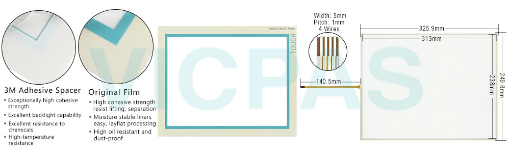 6AV6545-8DB10-0AX0 Siemens SIMATIC HMI Multi Panel  MP370 15 Touchscreen Panel Glass and Overlay  Repair Replacement