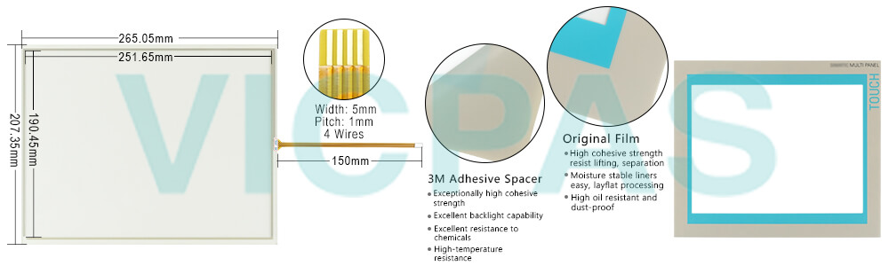 6AV6545-6DA00-0BV0 Siemens SIMATIC HMI Multi Panel  MP370 12 Touchscreen Panel Glass and Protective Film  Repair Replacement