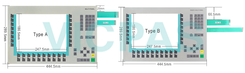 6AV6542-0DA10-0AX0 Siemens SIMATIC HMI Multi Panel  MP370 12 Membrane Switch Repair Replacement