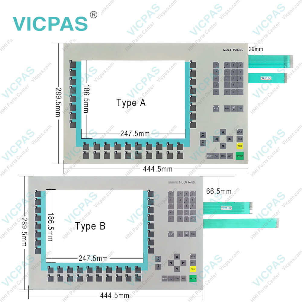 シーメンス SIEMENS 6AV6542-0AG10-0AX0 Membrane Keypad MP270B with