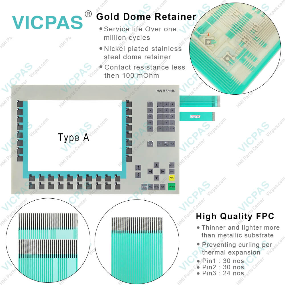 6AV6542-0DA10-0AX0 Siemens MP370 Membrane Keyboard Switch