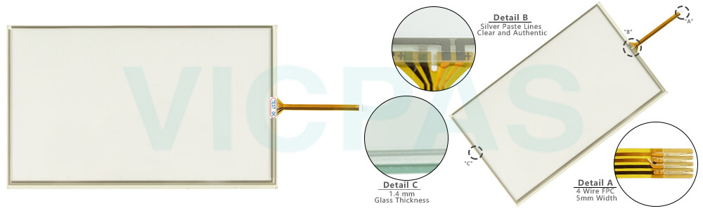 1301-910 B TTI 1301-X911 01 Touch Screen Panel Glass Replacement
