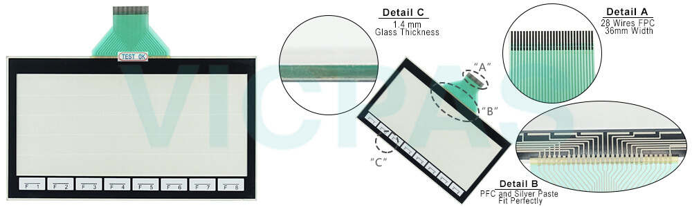 Panasonic HMI8D000L2P GENERAL ELECTRIC Touch Screen Repair Replacement