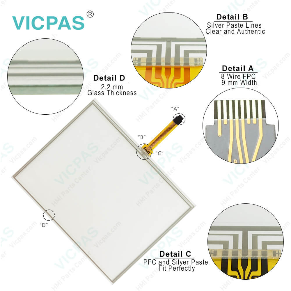 JOHN DEERE GS3 2630 PCGU2UA31586 PN-PF81431 MFG PN-90207968-01 Touch Screen