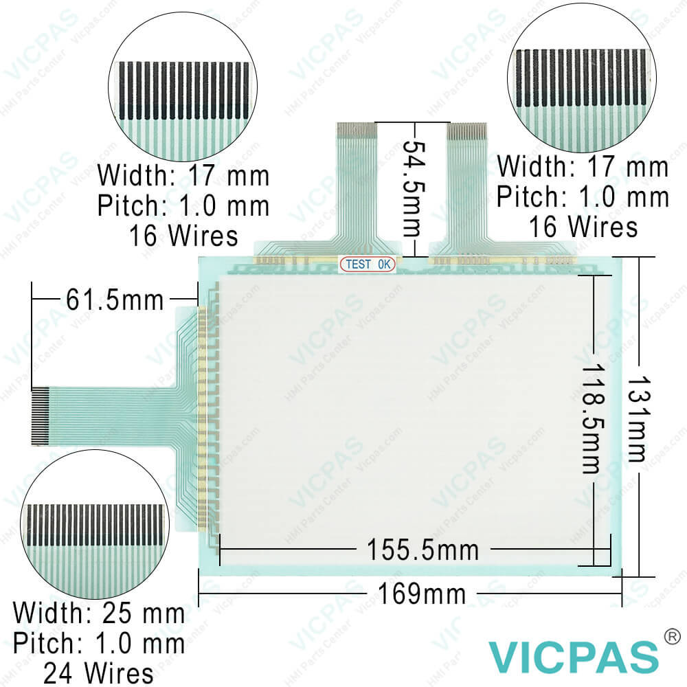 DMC TP-3044S2 Touch Screen Panel Glass Replacement