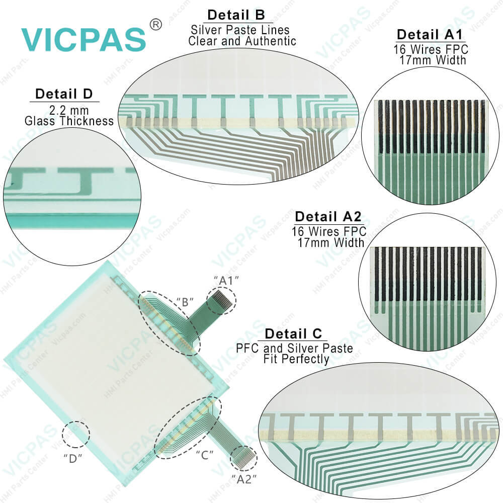 DMC TP-3084S1 TP-3084S2 HMI Panel Glass Replacement
