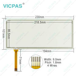 TP-3252S1 HITACHI PB-260E PB Ink Jet Printer touch screen panel