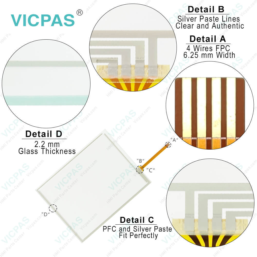 DMC AST-104A AST-104A080A Touch Digtizer Glass