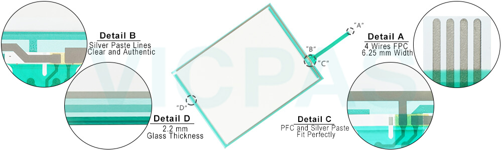 AST-084A080A DMC Touch Screen AST-084A Touch Panel Glass Repair Replacement