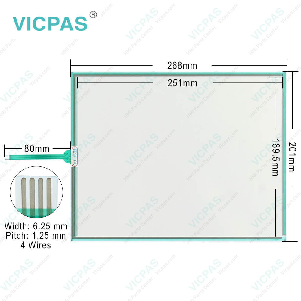 DMC AST-121B AST-121B080A Touch Screen Panel Glass