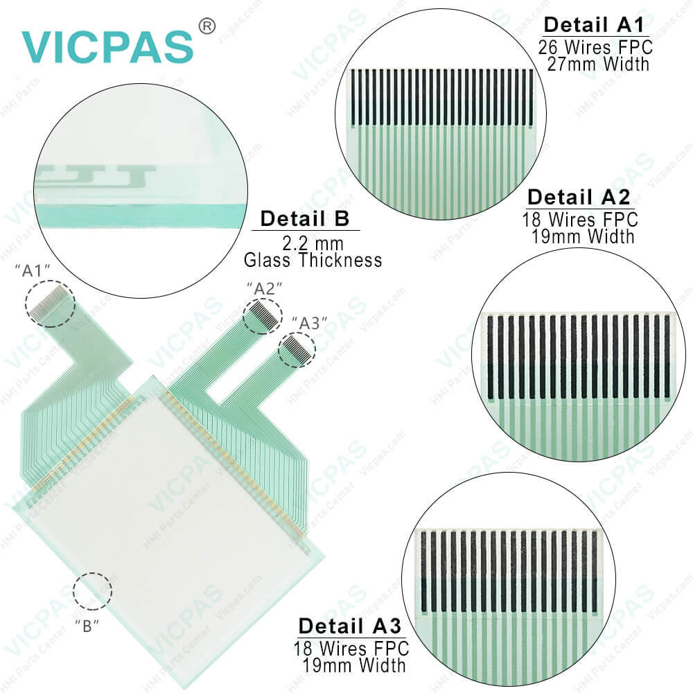 Proface 3080028-01 GP2401H-TC41-24V Film HMI Panel Glass