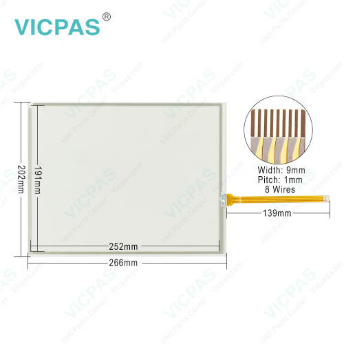 3480801-11 PS3651A-T42-24V Front Overlay Touch Membrane