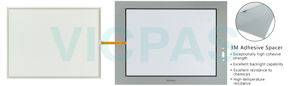 Proface FP3000 FP-3710T FP3710-T42-24V-U PFXFP3710T2DU Touch Screen Panel Glass Front Overlay Repair Replacement
