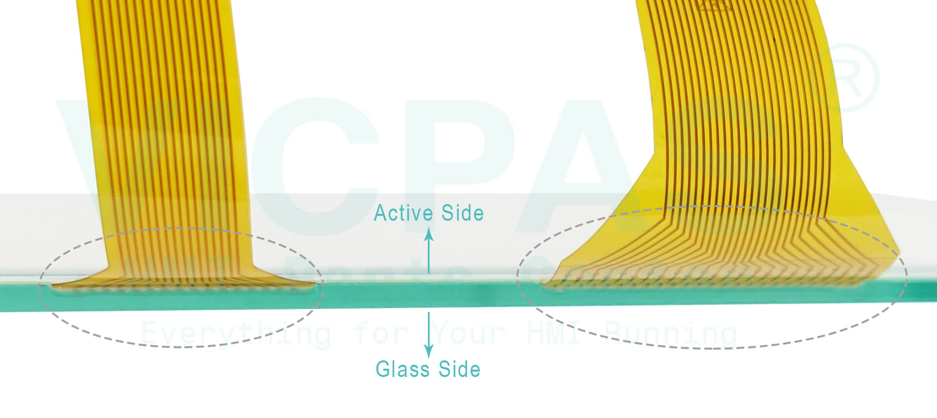 How to identify the Active Side of  an Matrix Digital Touch Panel