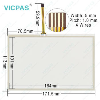 GC-A14 GC-A14-R Front Overlay HMI Panel Glass Repair