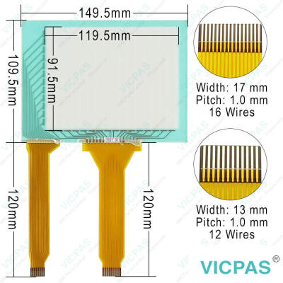 Koyo GC-53LM3 GC-53LM3-1 Touch Digitizer Front Overlay