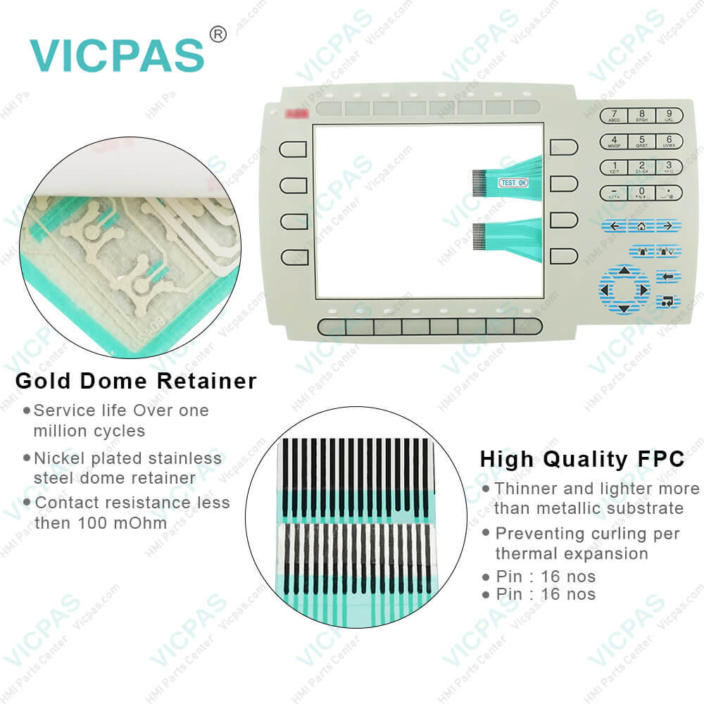 PP836A 3BSE042237R2 6.5'' Membrane Keyboard Repair