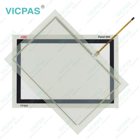 PP886 3BSE092980R1 Front Overlay HMI Panel Glass
