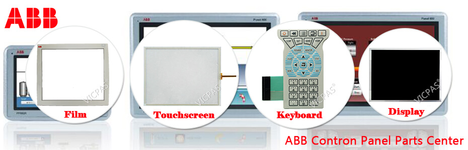 ABB PP887H 3BSE092986R1 Front Overlay Touch Panel Glass Replacement