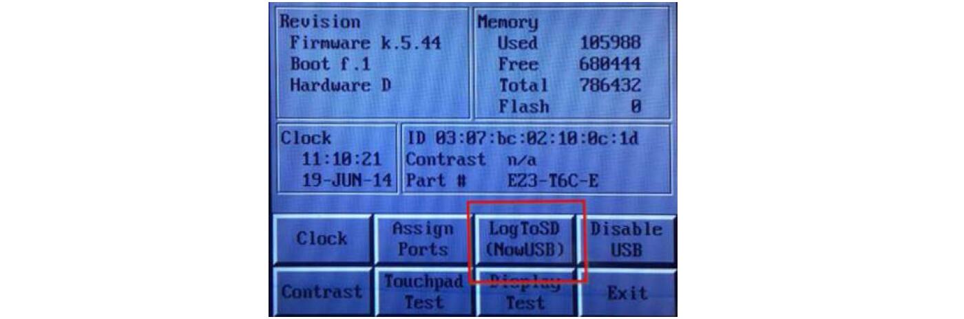 How to Change logging between USB and Micro SD?