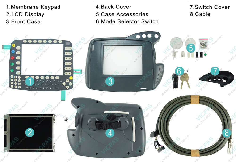 Supply KUKA KRC2 00-107-264 Controller KRC2 00-163-784 Parts Teach Pendant Parts, Membrane Keyboard Switch, LCD Display, Mode Select Switch, Switch Cover, Cable and Protective Case Shell Replacement
