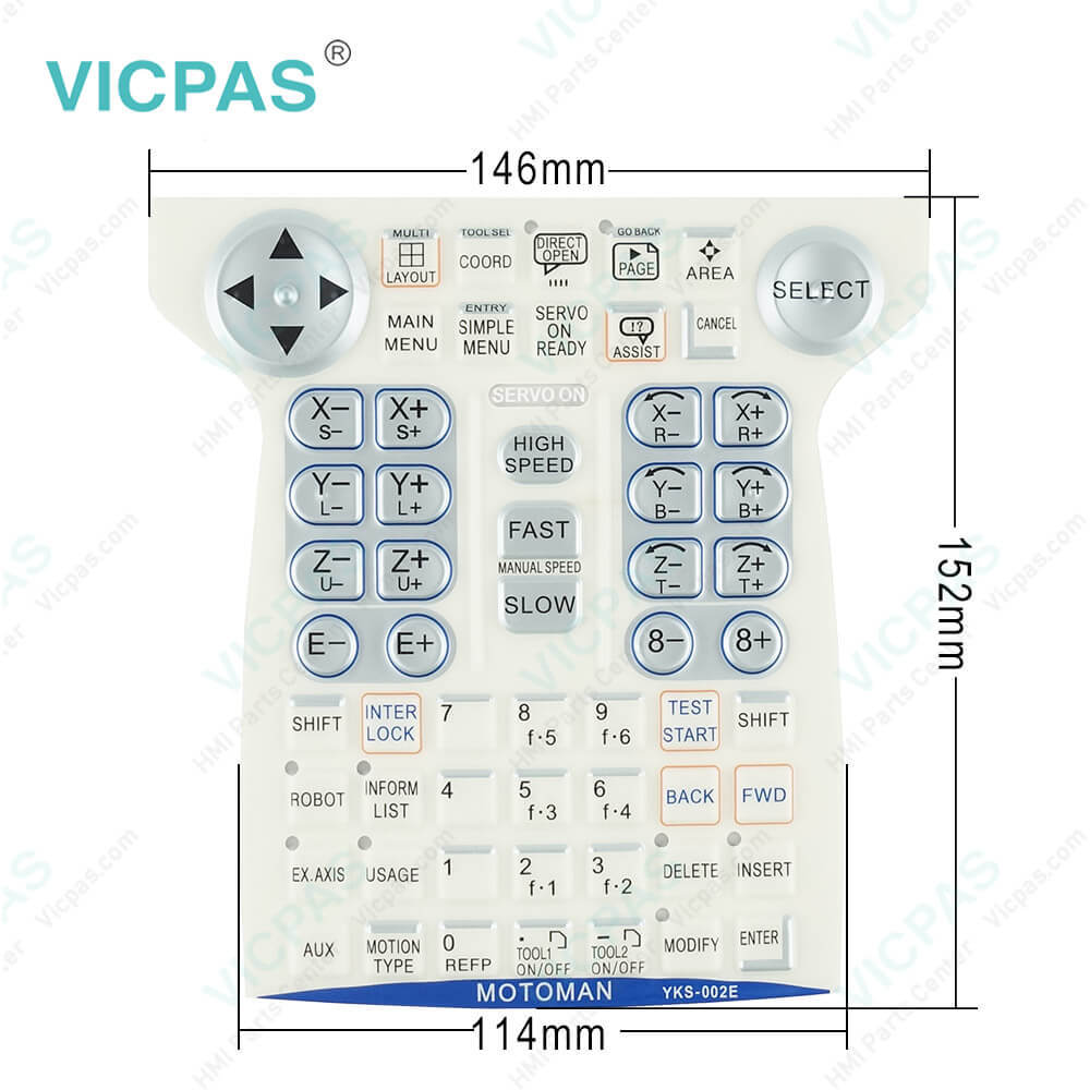 MOTOMAN YKS-002E YASKAWA DX100 Keyboard Membrane