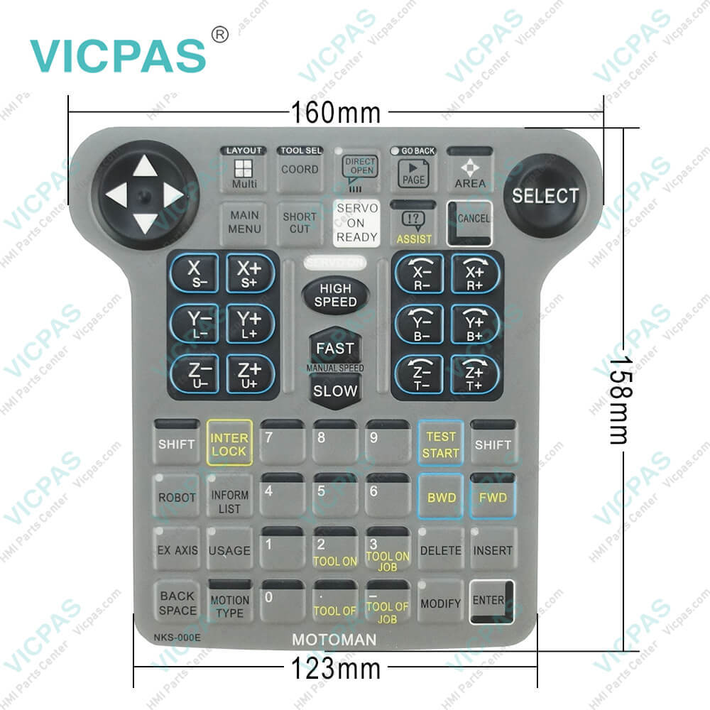 YASKAWA NX100 Teach Pendant NKS-000E Keypad Membrane
