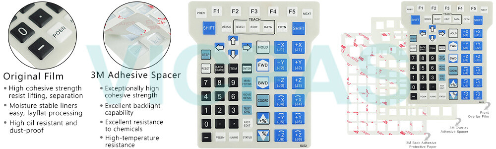 Buy Fanuc SLE2 Operator Panel Keypad Teach Pendant Parts membrane keypad for repair replacement