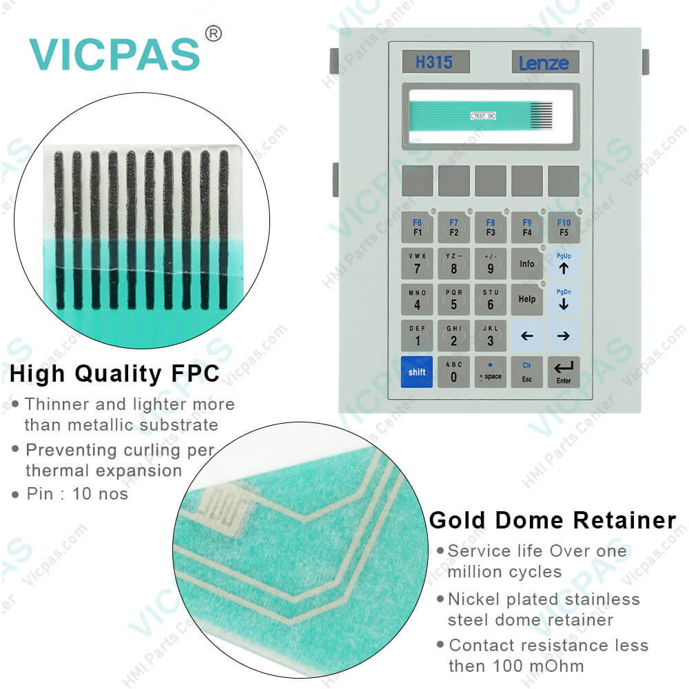 Lenze EPM-H315 Membrane Keypad Keyboard Replacement