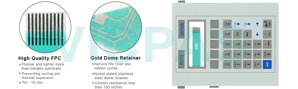 Lenze EPM-H315 membrane keypad for repair replacement