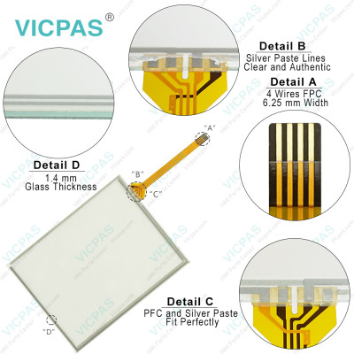 Keyence VT3-Q5HG Front Overlay HMI Touch Screen Repair